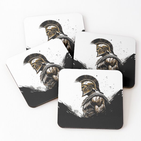 Item preview, Spartan Valor in Monochrome Gold designed and sold by DamagedNation.