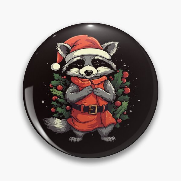 Item preview, Christmas Raccoon designed and sold by creativellashop.