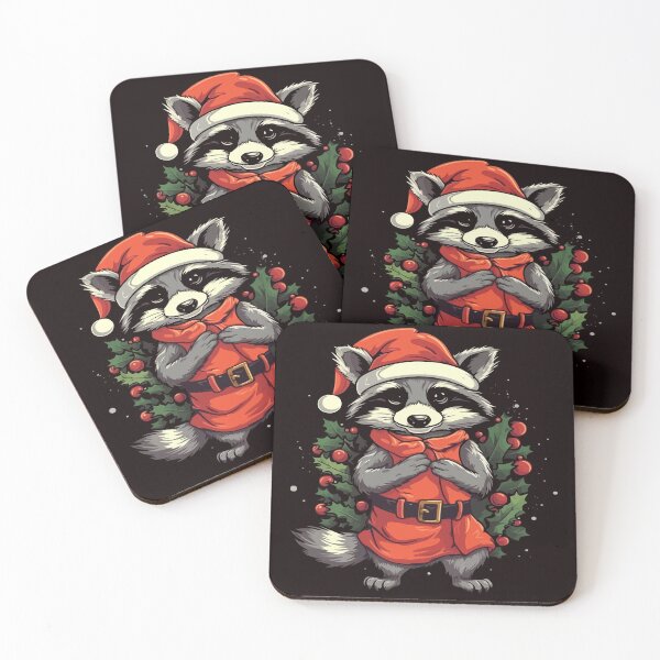 Item preview, Christmas Raccoon designed and sold by creativellashop.