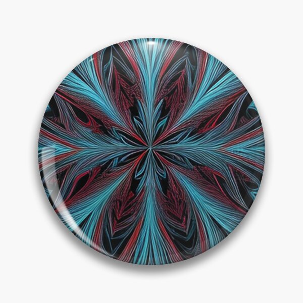 Item preview, comtemporary art flower painting dissolved colors blue white and red designed and sold by Carlos Gudino.