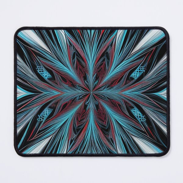 Item preview, comtemporary art flower painting dissolved colors blue white and red designed and sold by Carlos Gudino.