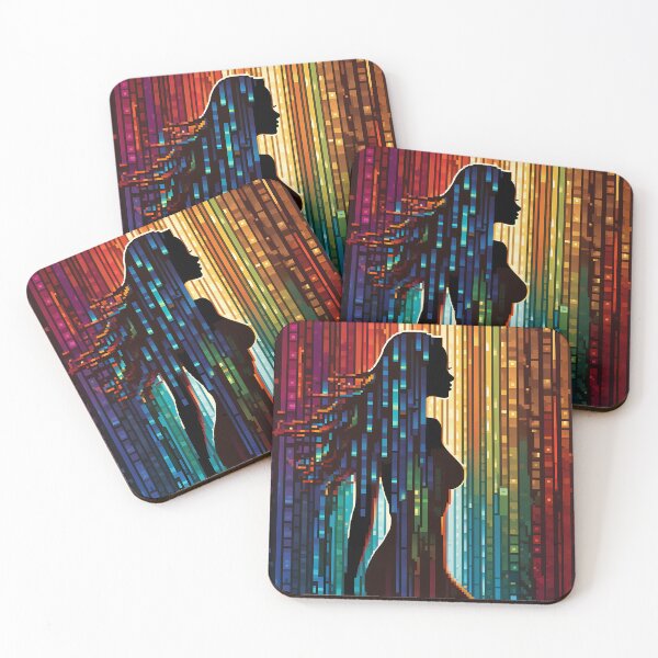 Item preview, Colors in Sequence: How Binary Code Drives the Rhythm of Digital Creativity designed and sold by Artedig.