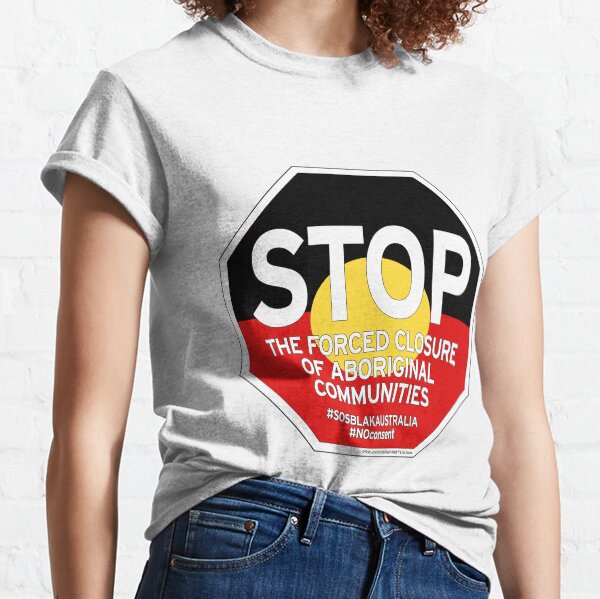 OFFICIAL MERCHANDISE - #SOSBLAKAUSTRALIA design 2 Classic T-Shirt