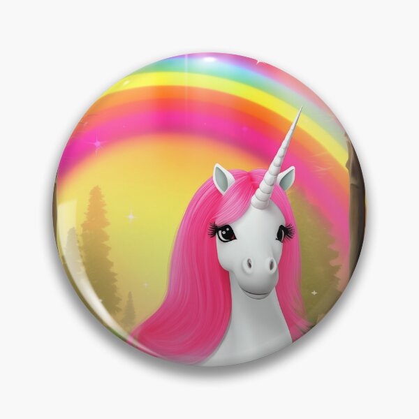 Item preview, A white unicorn and a heart, rainbow in the background. designed and sold by czintos.