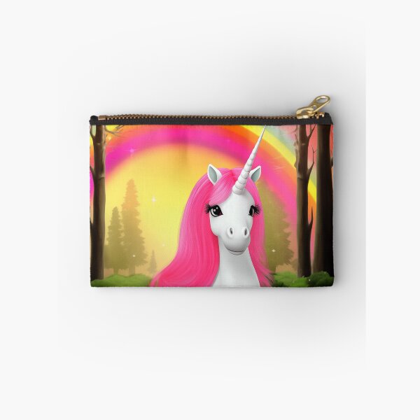 Item preview, A white unicorn and a heart, rainbow in the background. designed and sold by czintos.