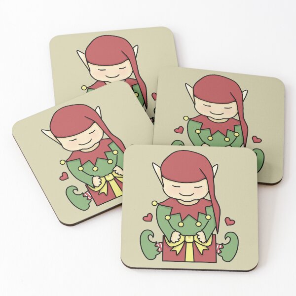 Item preview, Cute Elf Wrapping Christmas Present - Merry Christmas Spirit designed and sold by ViewerEqualsPhoton.