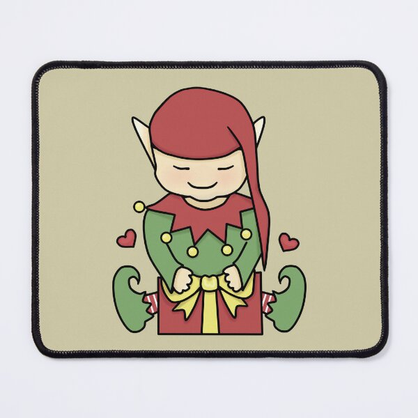 Item preview, Cute Elf Wrapping Christmas Present - Merry Christmas Spirit designed and sold by ViewerEqualsPhoton.