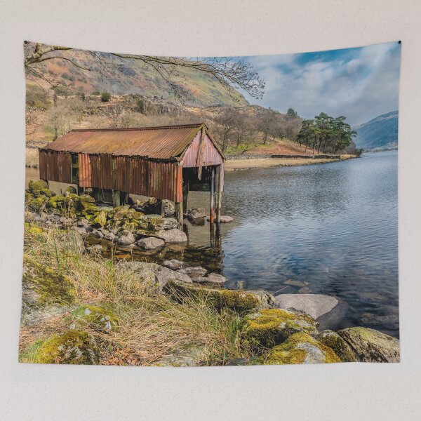 Item preview, Rusty Boathouse Gwynant Lake Snowdonia designed and sold by AJEvans.