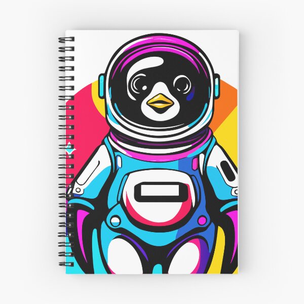 Item preview, Cosmic Penguin Explorer": diseño único con un pingüino astronauta. designed and sold by HarbeShop.