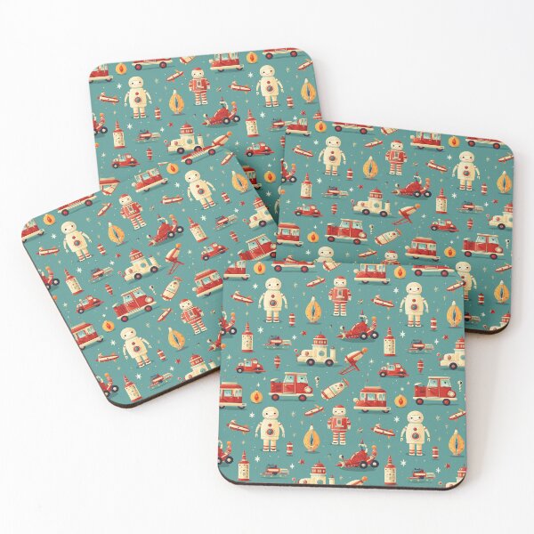 Item preview, vintage Christmas toys pattern #2 designed and sold by darkartsflowers.
