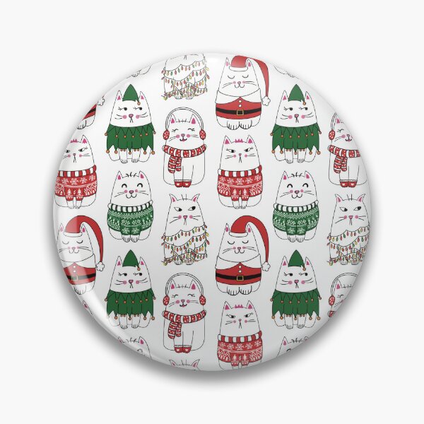 Item preview, Funny Xmas Cat Seamless Pattern  designed and sold by JinJinYoon.