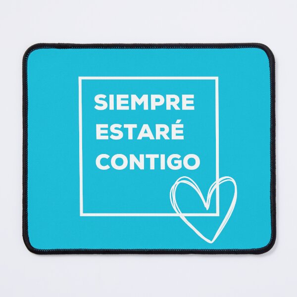 Item preview, Siempre Estaré Contigo - Aqua Blue designed and sold by CushyNest.