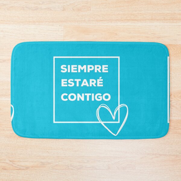 Item preview, Siempre Estaré Contigo - Aqua Blue designed and sold by CushyNest.