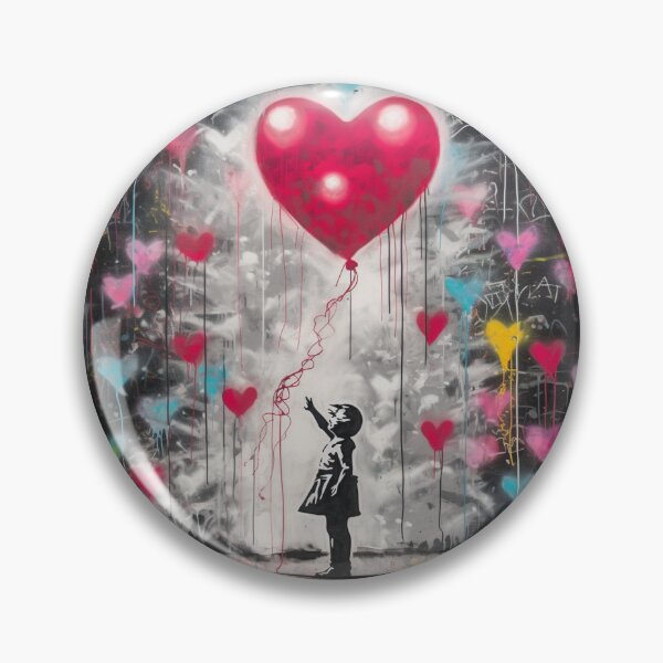 Item preview, Heartfelt Ascension – Urban Love Graffiti Art Print designed and sold by SmartDesignByBB.