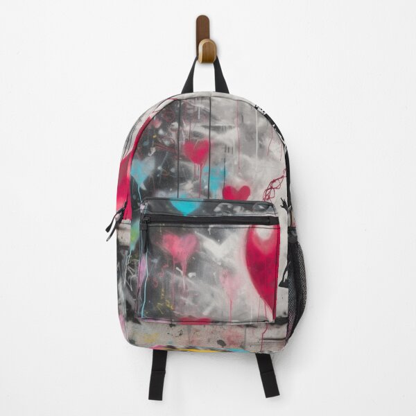 Item preview, Heartfelt Ascension – Urban Love Graffiti Art Print designed and sold by SmartDesignByBB.