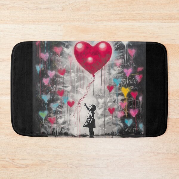 Item preview, Heartfelt Ascension – Urban Love Graffiti Art Print designed and sold by SmartDesignByBB.