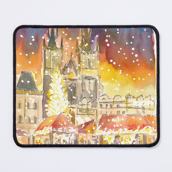 Item preview, Prague Old Town Square Winter and Christmas Market by Night designed and sold by artshop77.