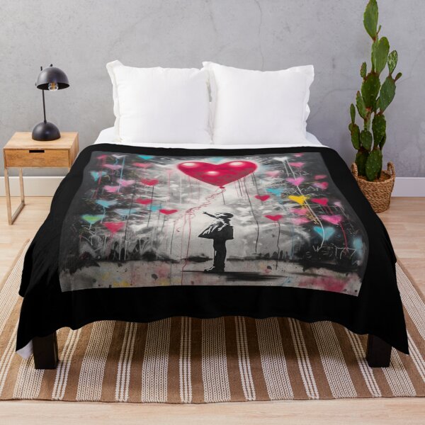 Item preview, Heartfelt Ascension – Urban Love Graffiti Art Print designed and sold by SmartDesignByBB.