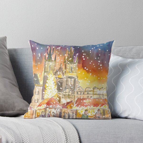 Item preview, Prague Old Town Square Winter and Christmas Market by Night designed and sold by artshop77.
