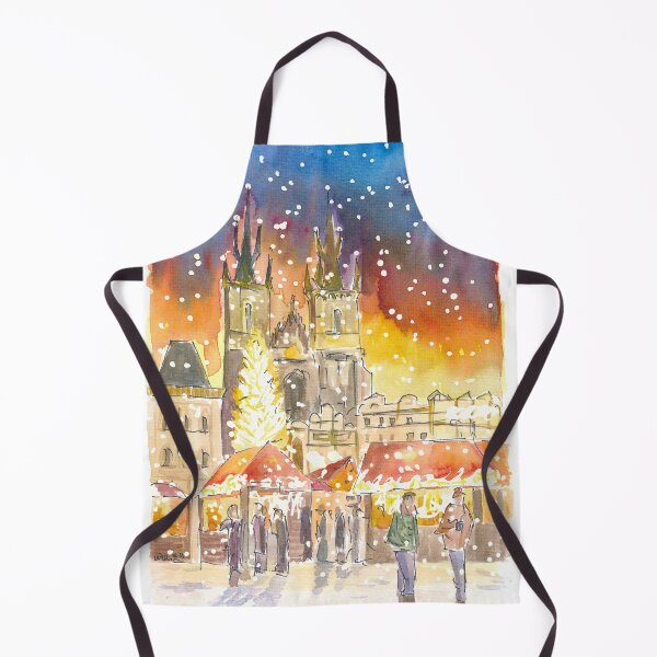 Item preview, Prague Old Town Square Winter and Christmas Market by Night designed and sold by artshop77.