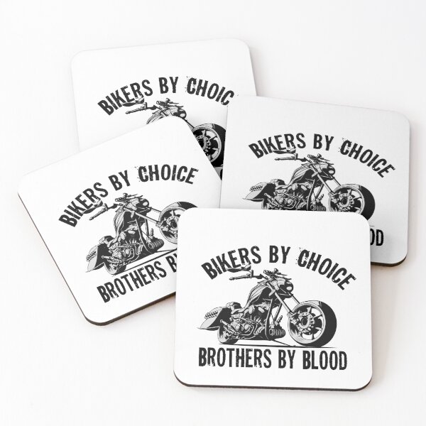 Item preview, biker by choice  brothers by blood designed and sold by HB Shirts.
