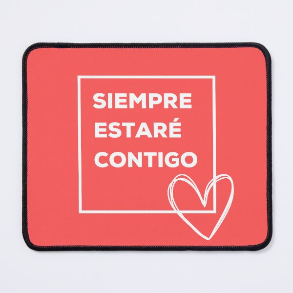 Item preview, Siempre Estaré Contigo - Coral Red designed and sold by CushyNest.
