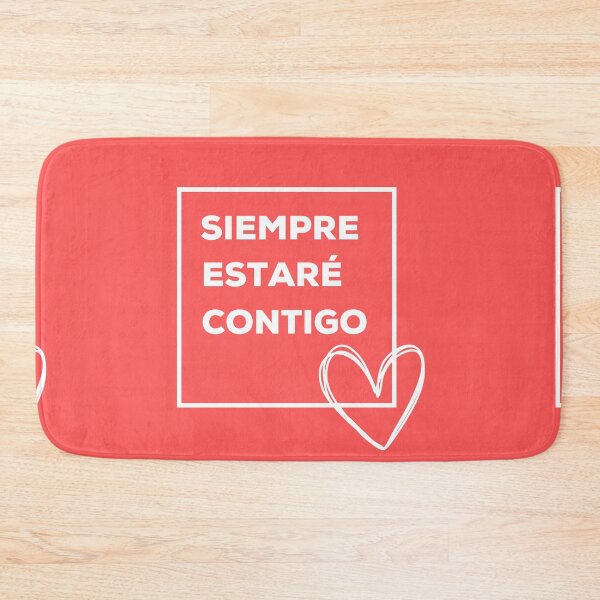 Item preview, Siempre Estaré Contigo - Coral Red designed and sold by CushyNest.