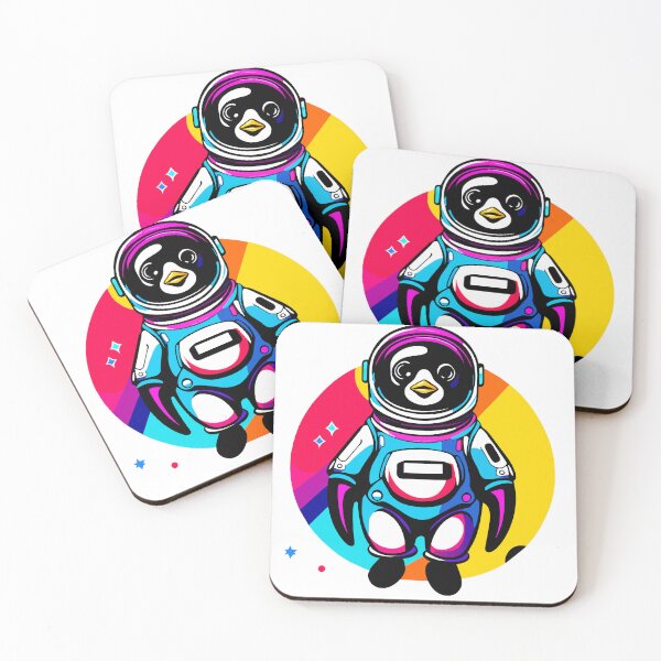 Item preview, Cosmic Penguin Explorer" - Unique Design Featuring an Astronaut Penguin designed and sold by HarbeShop.