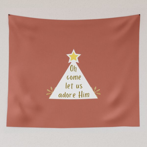Item preview, Oh Come Let Us Adore Him - Religious Christmas Nativity Jesus designed and sold by ViewerEqualsPhoton.
