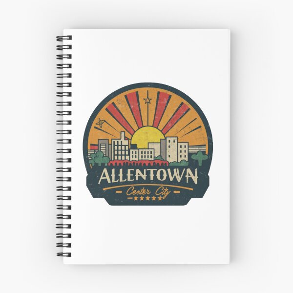 Item preview, Allentown, Pennsylvania | Vintage Sunset buildings designed and sold by CircinusStore.
