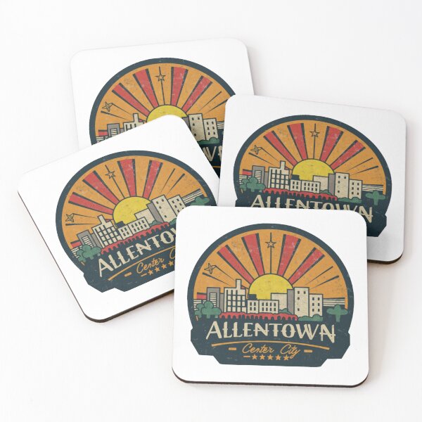 Item preview, Allentown, Pennsylvania | Vintage Sunset buildings designed and sold by CircinusStore.