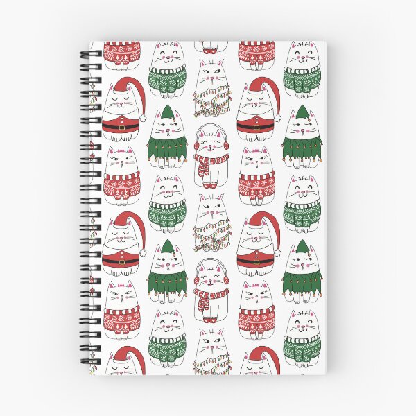 Item preview, Funny Xmas Cat Seamless Pattern  designed and sold by JinJinYoon.