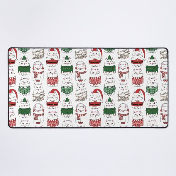 Item preview, Funny Xmas Cat Seamless Pattern designed and sold by JinJinYoon.