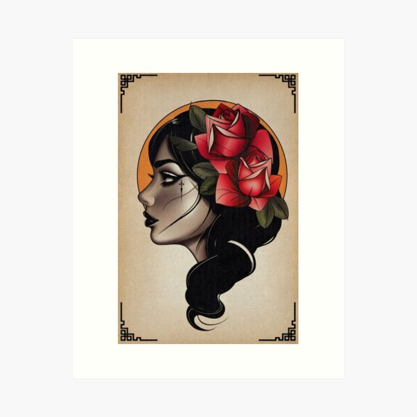 Item preview, Neo-Traditional Lady II  designed and sold by Ulfenborg.