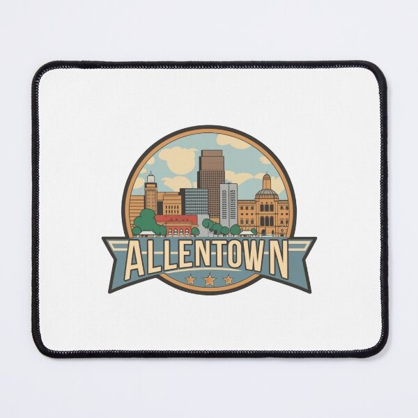 Item preview, Allentown, Pennsylvania | Sunset Downtown with Lehigh River designed and sold by CircinusStore.