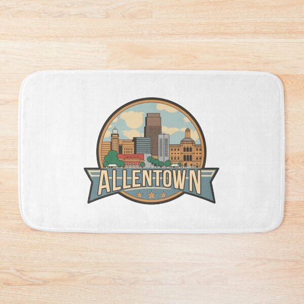 Item preview, Allentown, Pennsylvania | Sunset Downtown with Lehigh River designed and sold by CircinusStore.