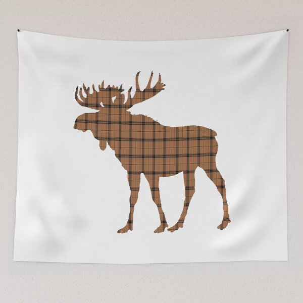 Item preview, Moose: Brown Plaid designed and sold by Jared Davies.