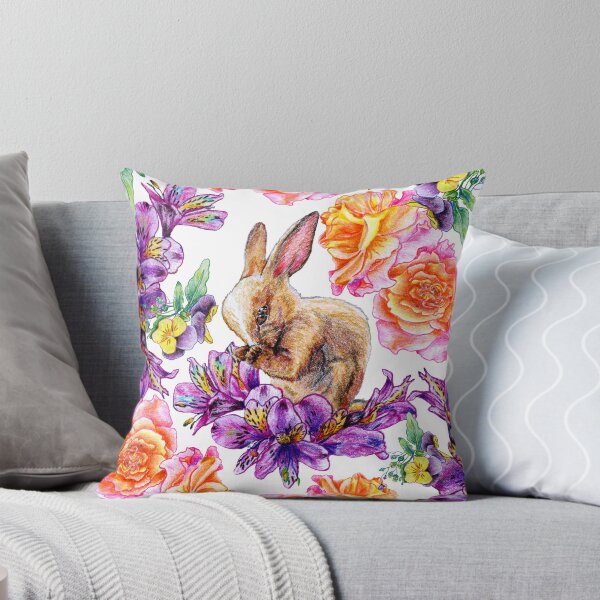 Item preview, Praying Rabbit and flowers designed and sold by Aithlin123.