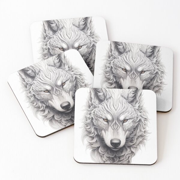 Item preview, Fire & Ice: Dual Nature Wolf designed and sold by existentangst.