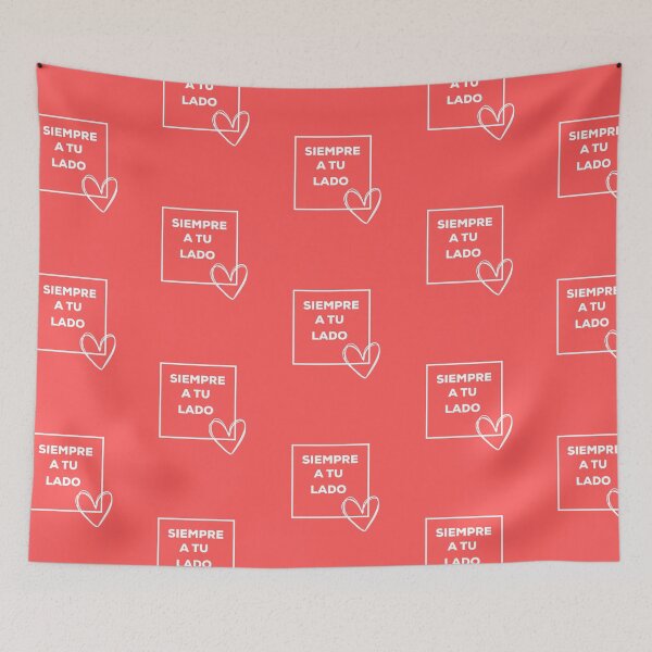 Item preview, Siempre A Tu Lado - Coral Red designed and sold by CushyNest.