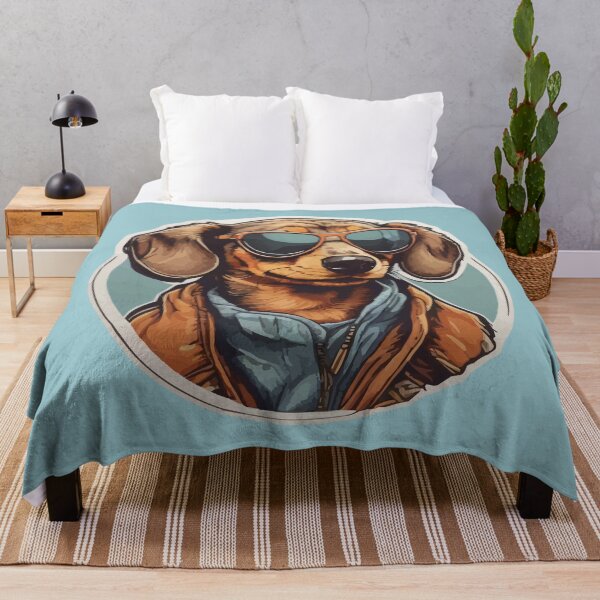 Item preview, Dachshund Face Wearing Aviator Sunglasses  designed and sold by thecatcouch.