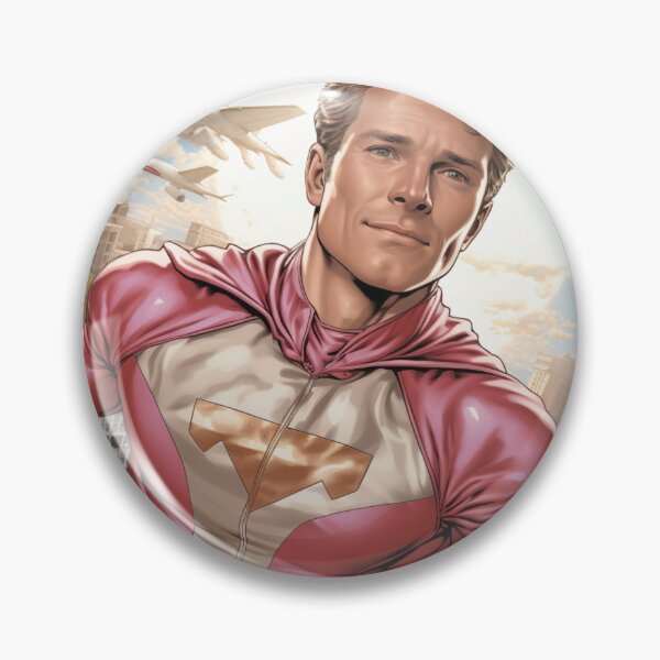 Item preview, Skybound Sentinel - Pink Guardian of the City Art Print designed and sold by SmartDesignByBB.