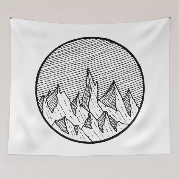 Aperçu de l'œuvre Sharp mountains créée et vendue par johandoodles.