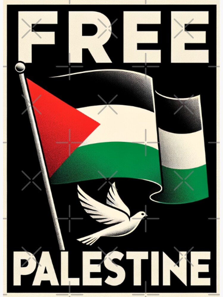 Thumbnail 3 of 3, Sticker, Free Palestine: Unity in Solidarity designed and sold by visionaryprint.