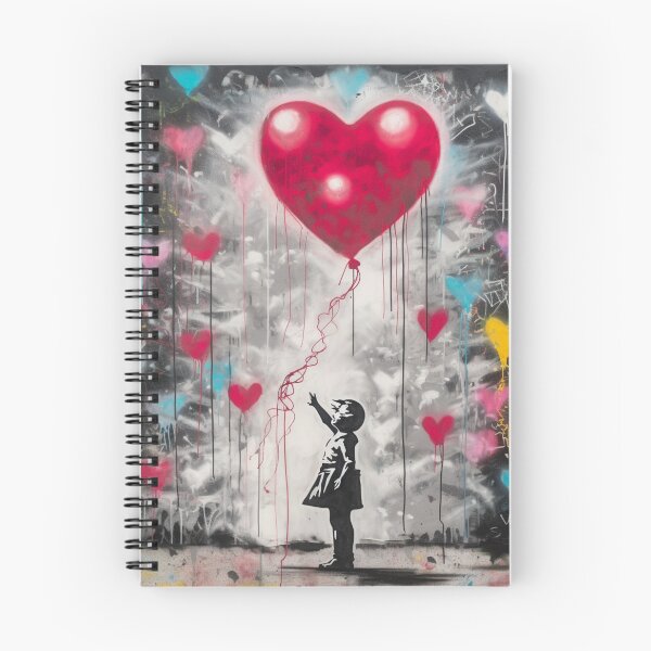 Item preview, Heartfelt Ascension – Urban Love Graffiti Art Print designed and sold by SmartDesignByBB.