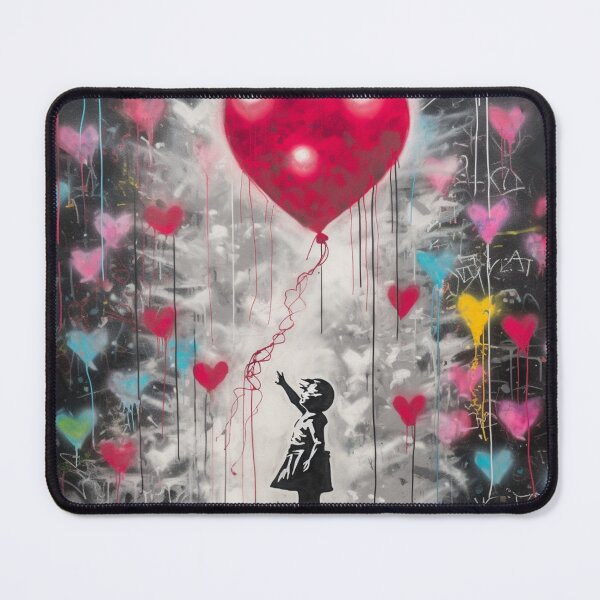 Item preview, Heartfelt Ascension – Urban Love Graffiti Art Print designed and sold by SmartDesignByBB.