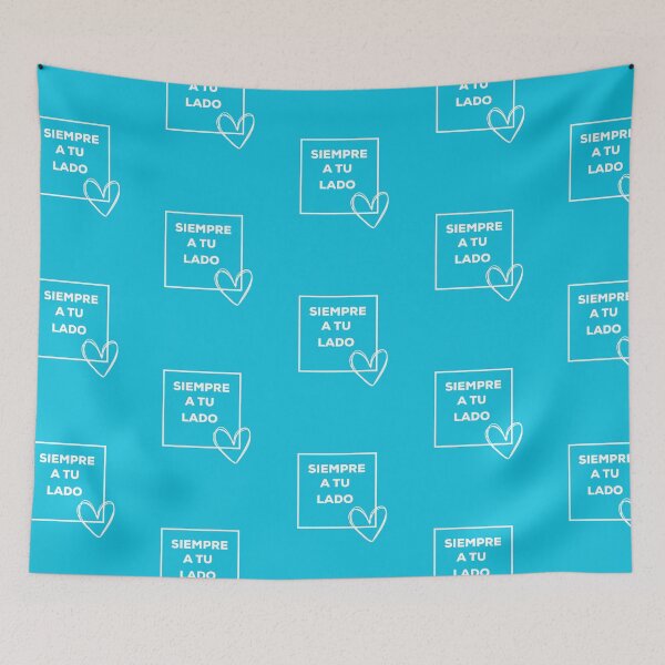 Item preview, Siempre A Tu Lado - Aqua Blue designed and sold by CushyNest.