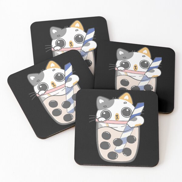 Item preview, boba cat designed and sold by itswallcraft.