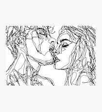 kiss more often (B & W) Photographic Print