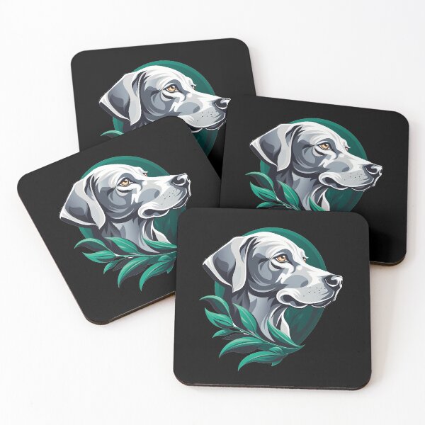 Item preview, Silver Labrador Retriever Dog Breed Logo Style Artwork  designed and sold by NBSStore.